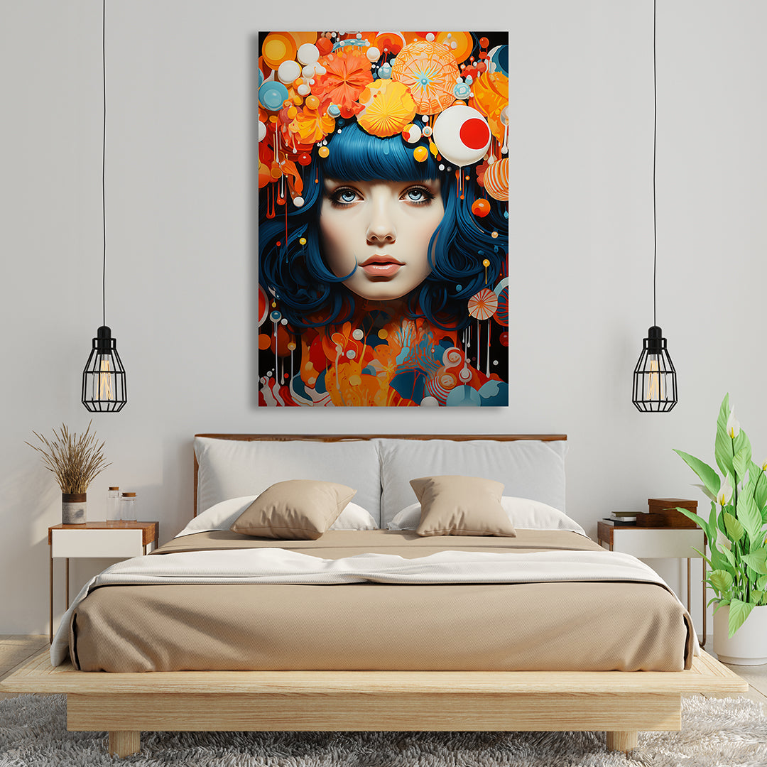 Bloom of Dreams - Yayoi Kusama Style | Art Canvas Poster