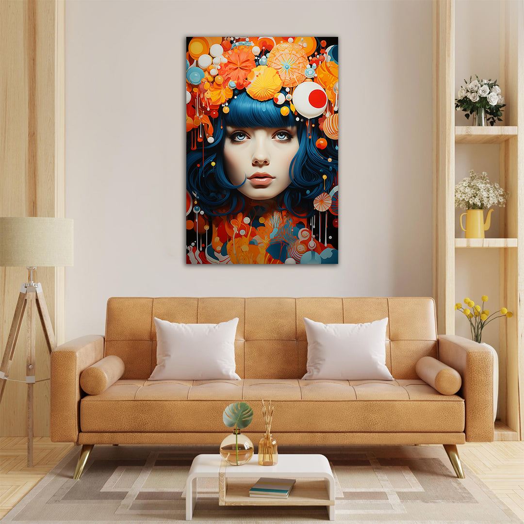 Bloom of Dreams - Yayoi Kusama Style | Art Canvas Poster