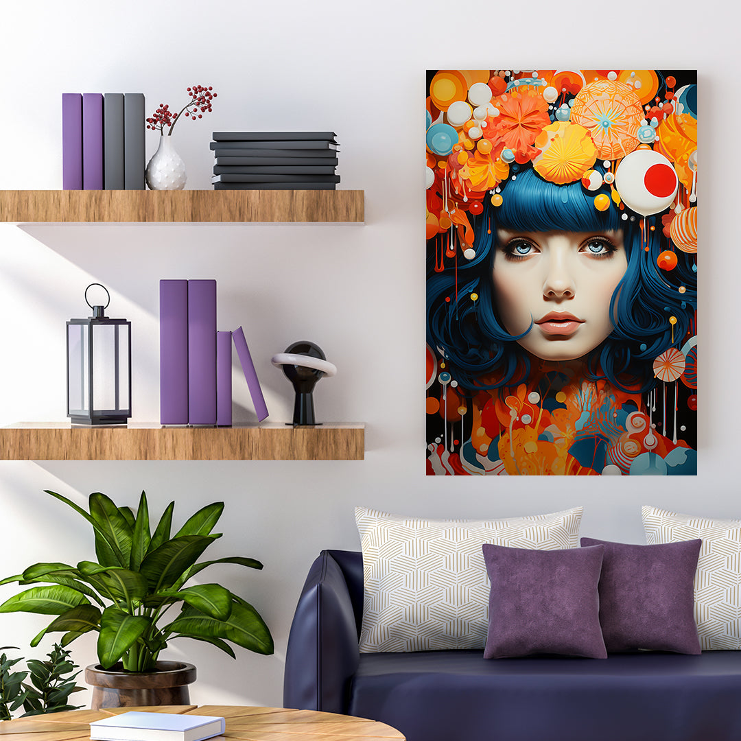 Bloom of Dreams - Yayoi Kusama Style | Art Canvas Poster