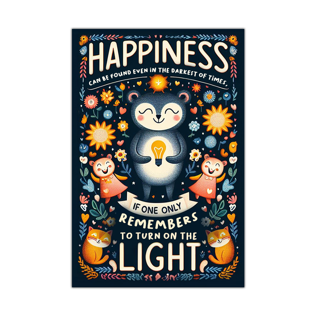 Luminary Bliss - A Beacon of Optimism Canvas Poster