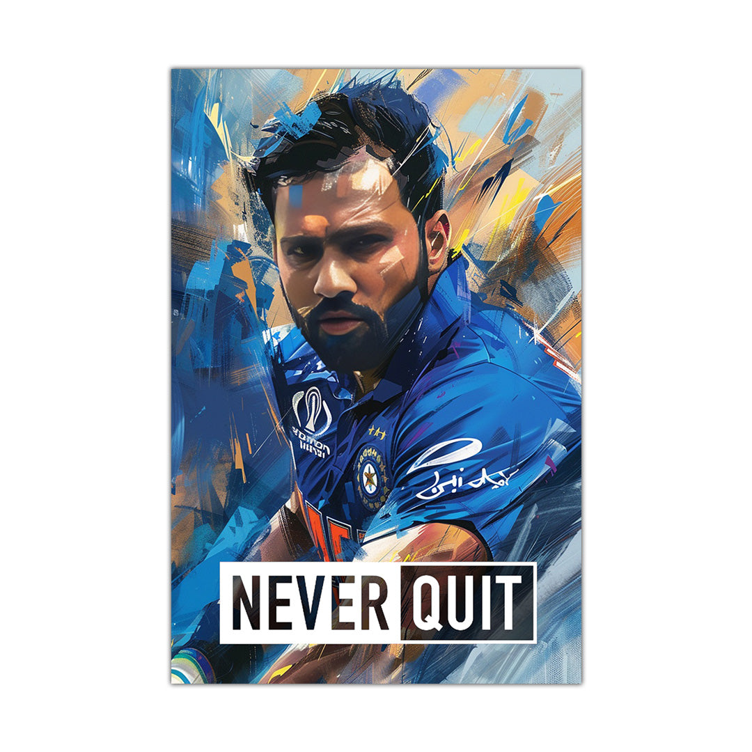 The Hitman's Focus: Rohit Sharma in Action