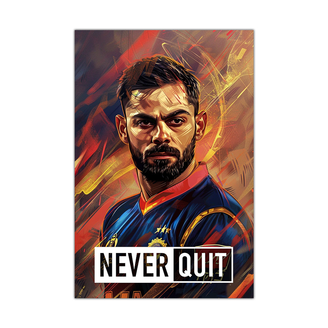 Virat Kohli: The Cricket Warrior in Determination Play