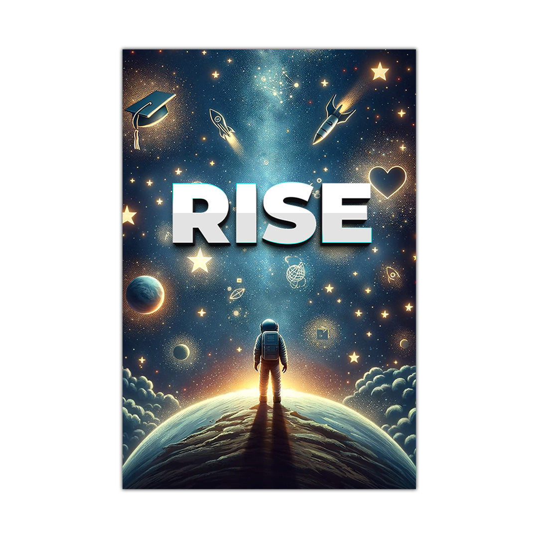 Galactic Ascent - RISE Astronaut Canvas Print