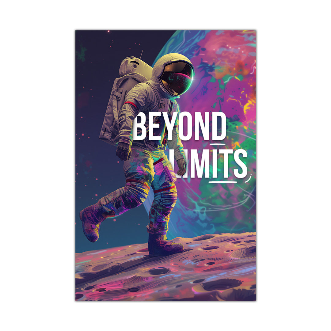 Cosmic Ascent - Beyond Limits Astronaut Canvas Art