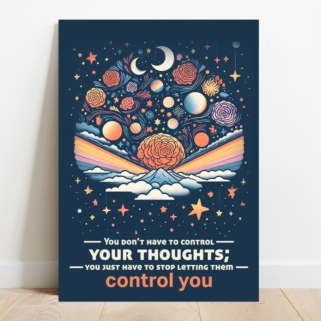 Celestial Mindfulness - Inspirational Canvas Art