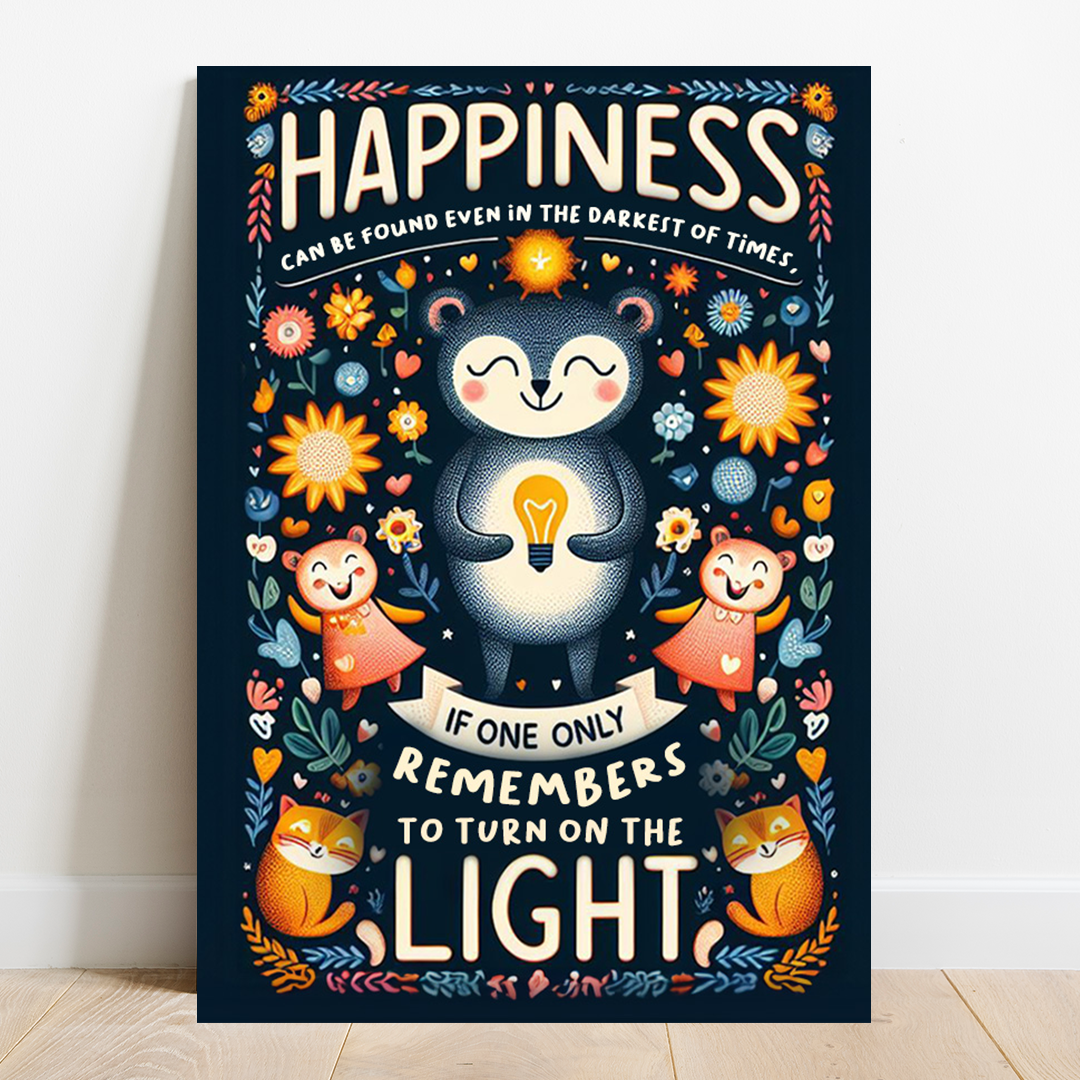 Luminary Bliss - A Beacon of Optimism Canvas Poster