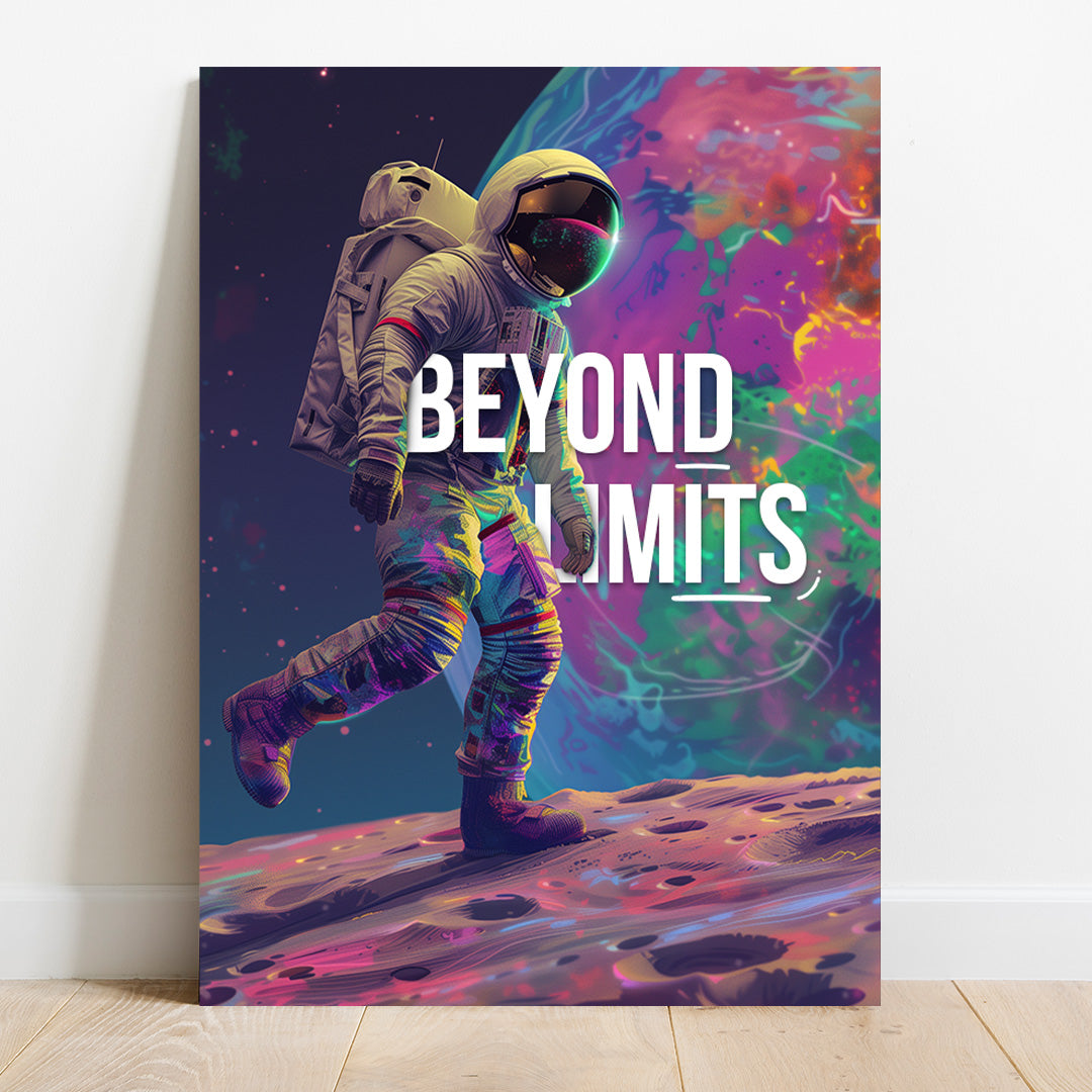 Cosmic Ascent - Beyond Limits Astronaut Canvas Art