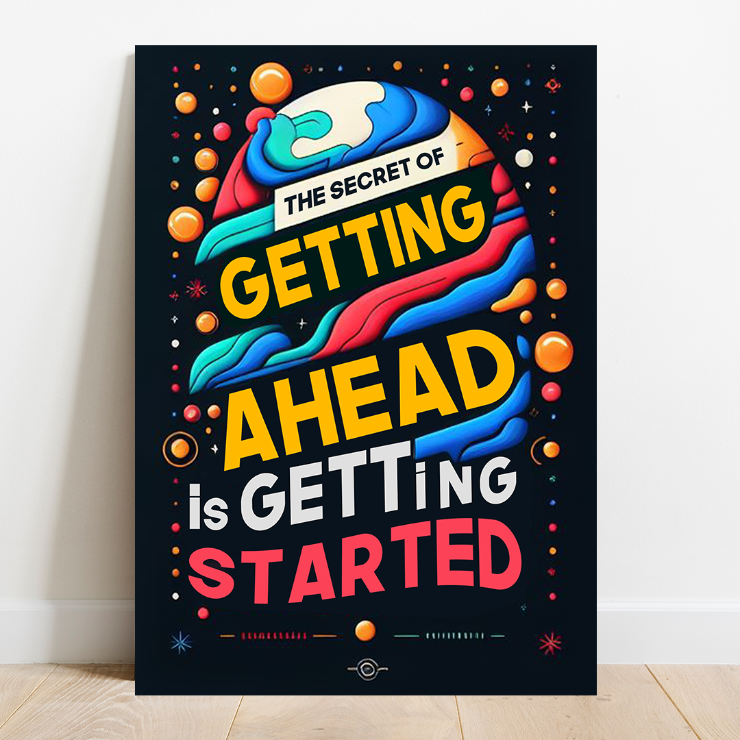 Galactic Motivation - Cosmic Canvas Print