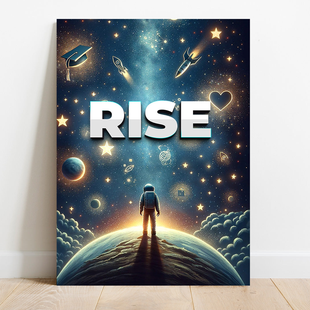 Galactic Ascent - RISE Astronaut Canvas Print