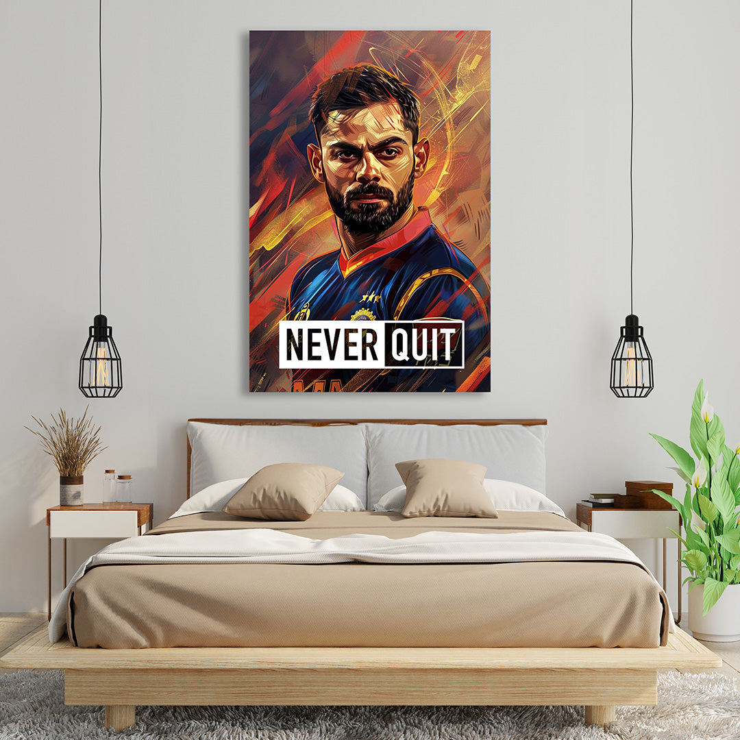 Virat Kohli: The Cricket Warrior in Determination Play