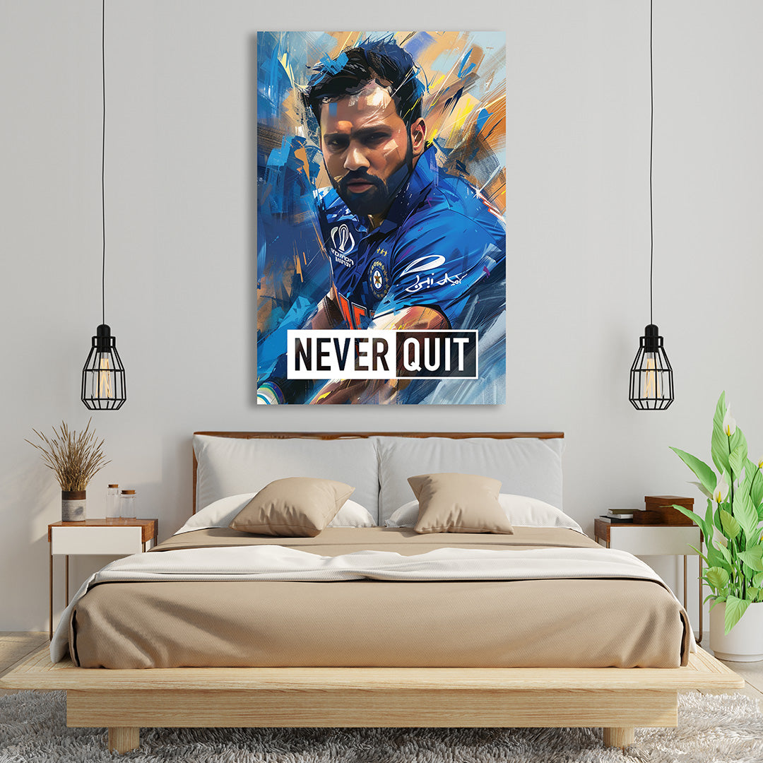 The Hitman's Focus: Rohit Sharma in Action