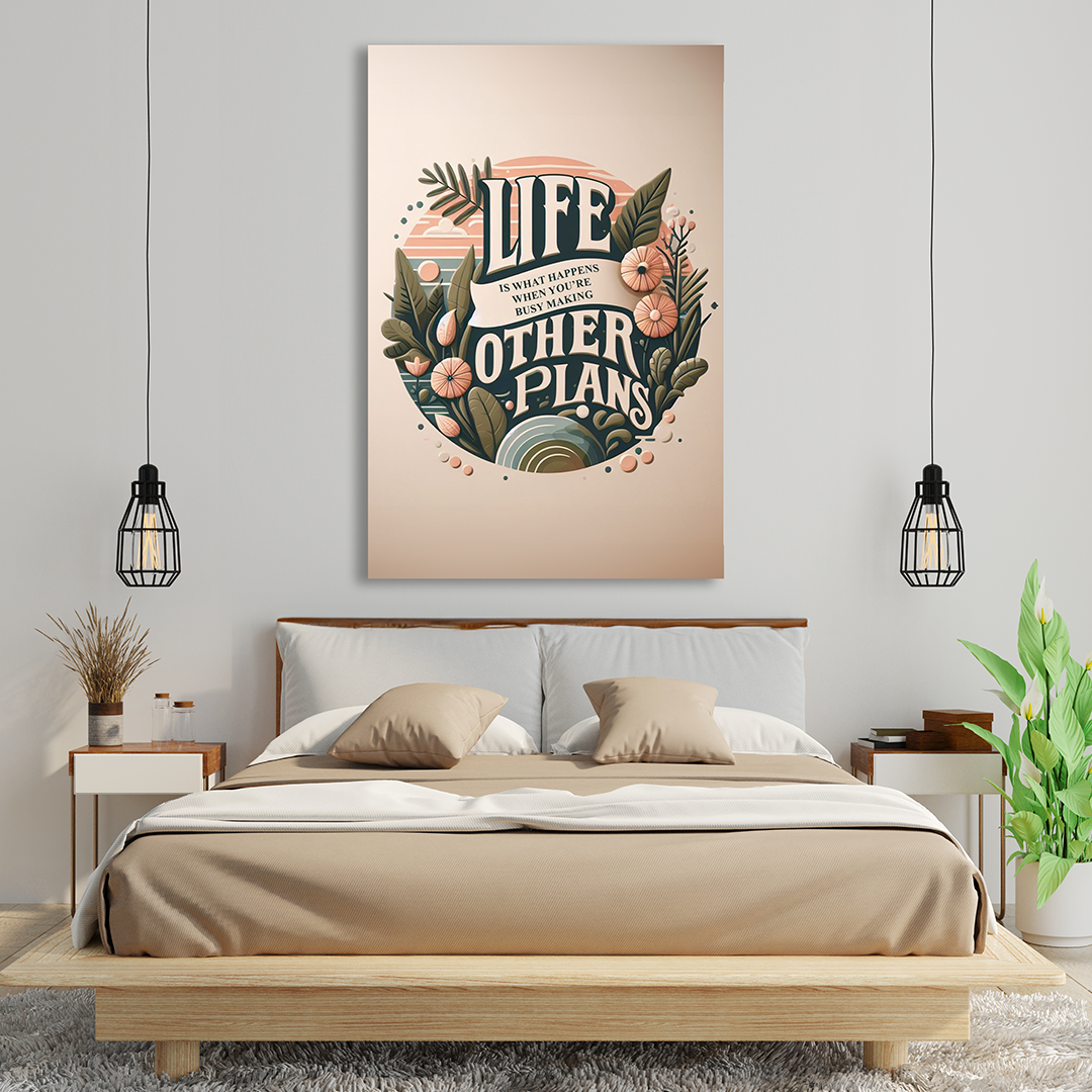 Floral Serendipity - Inspirational Life Quote Canvas Art