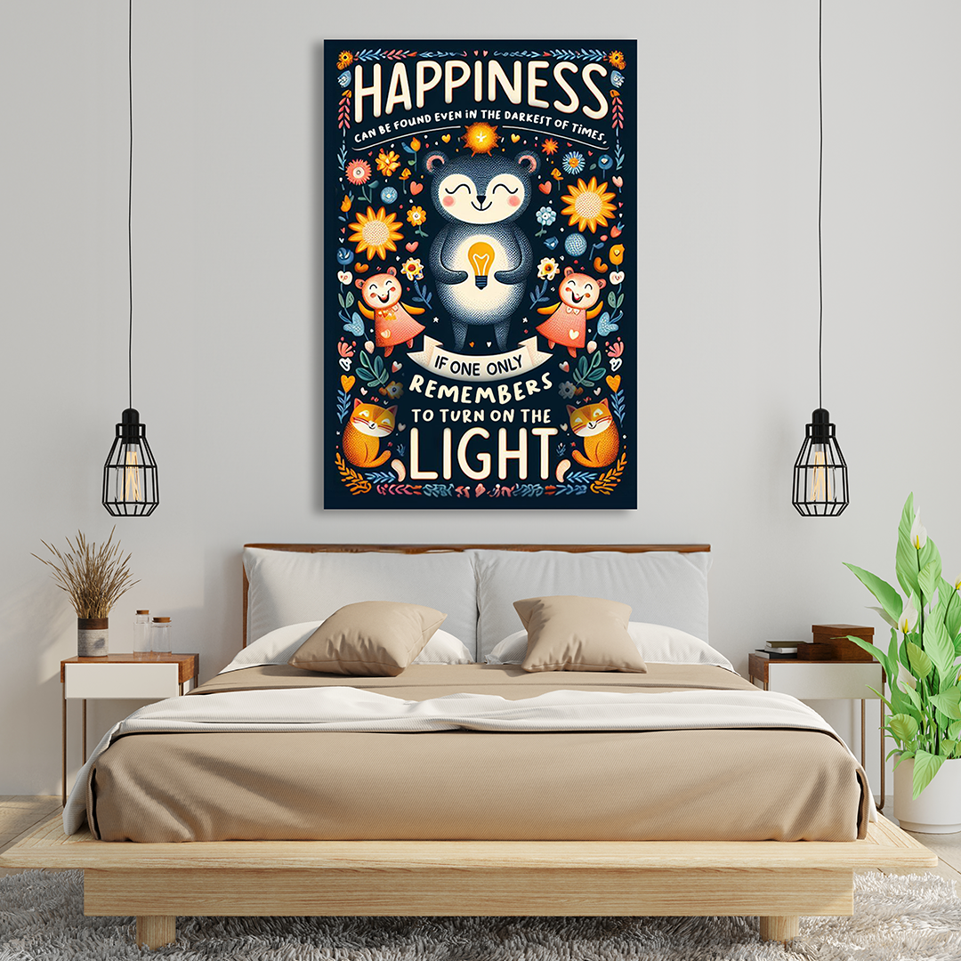 Luminary Bliss - A Beacon of Optimism Canvas Poster