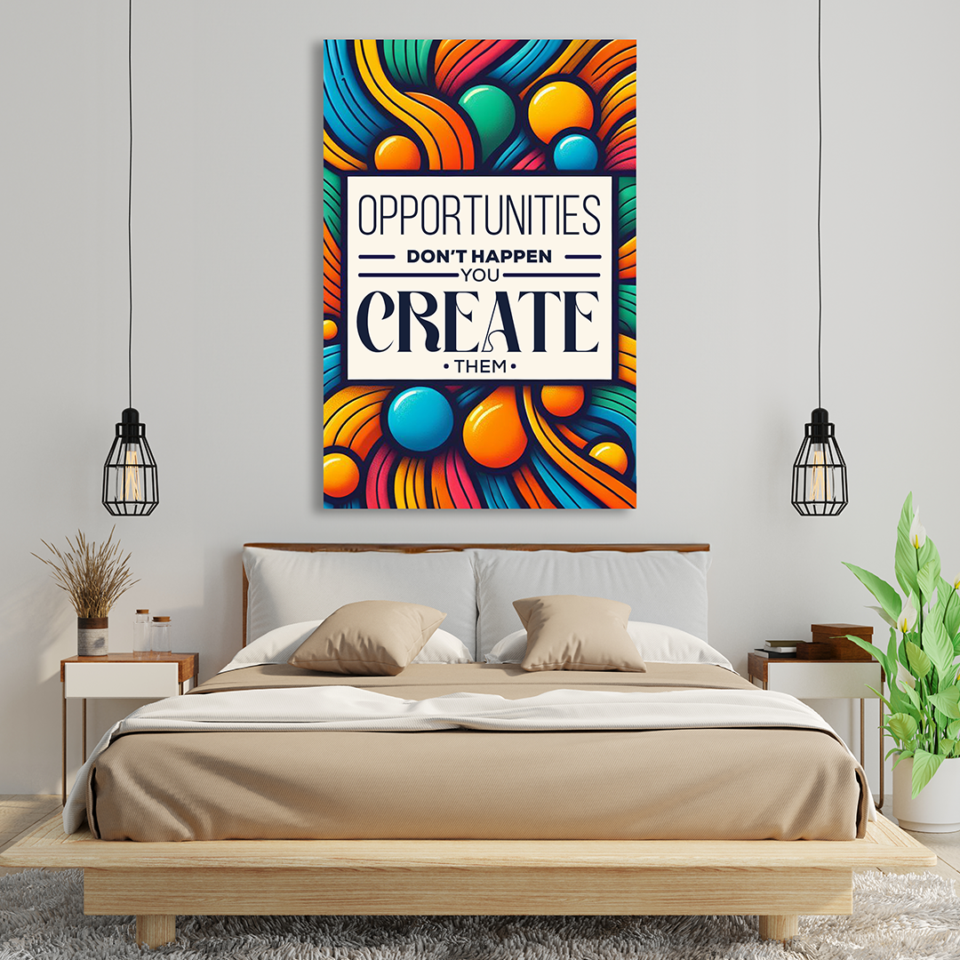 Creator of Chances - Motivational Canvas Art