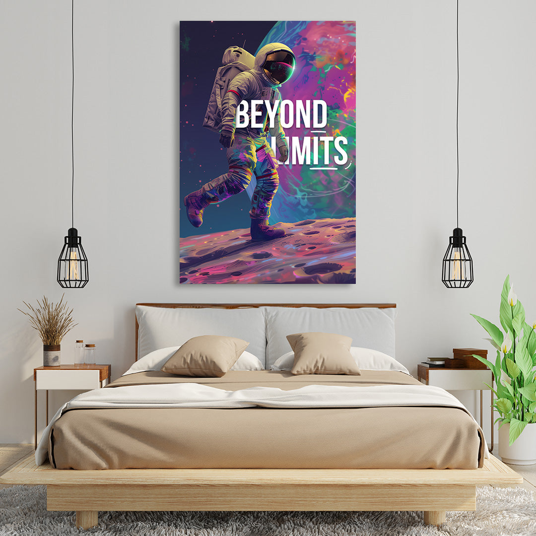 Cosmic Ascent - Beyond Limits Astronaut Canvas Art