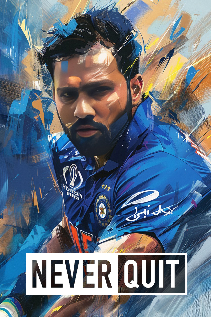 The Hitman's Focus: Rohit Sharma in Action