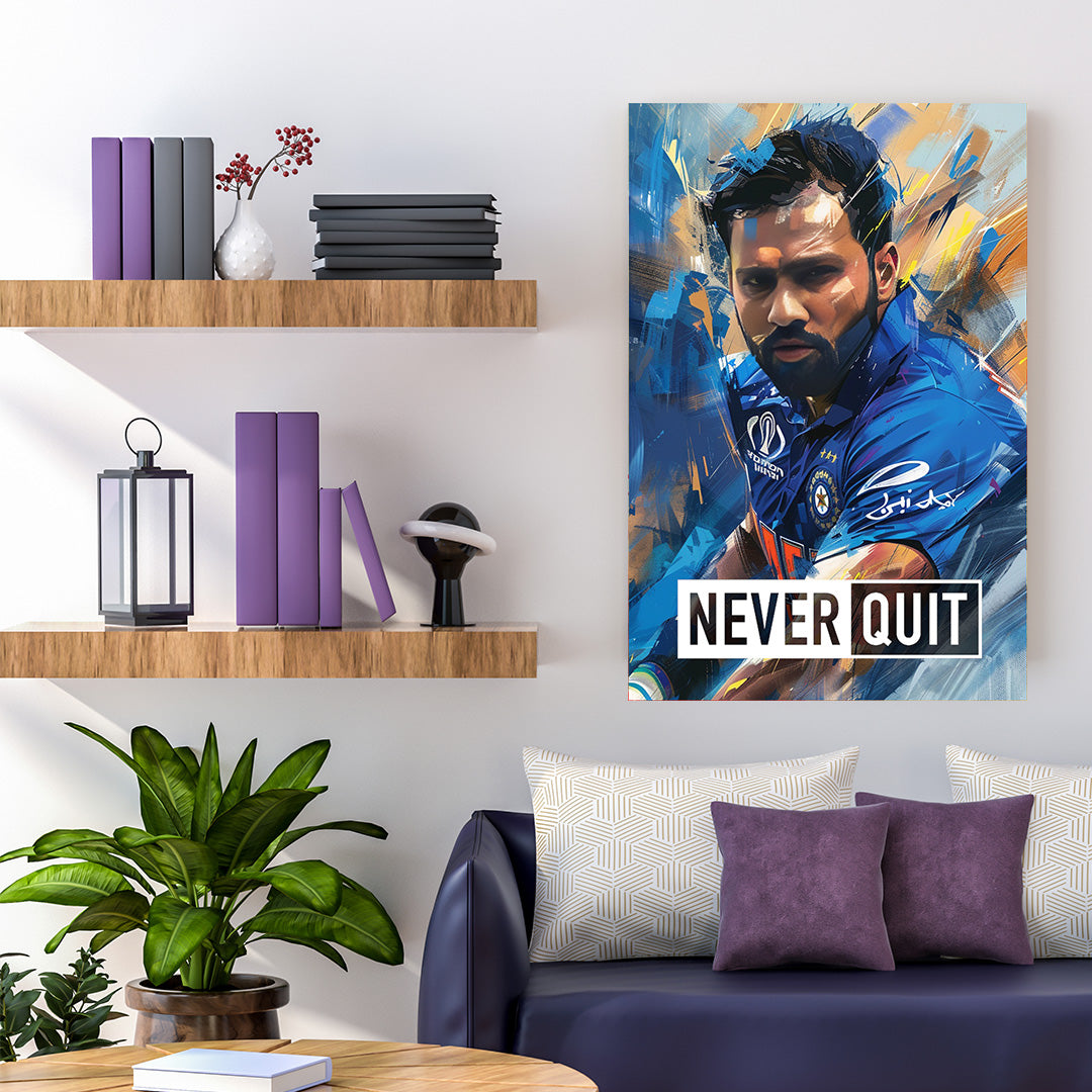 The Hitman's Focus: Rohit Sharma in Action