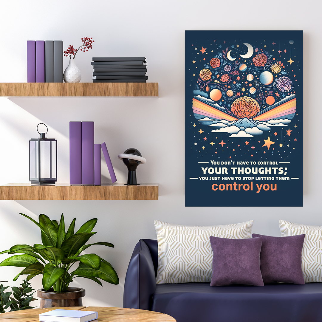 Celestial Mindfulness - Inspirational Canvas Art