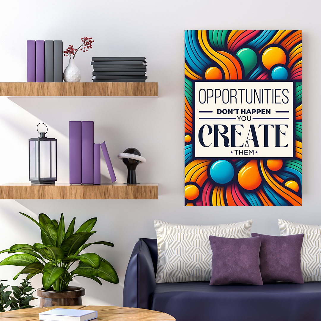 Creator of Chances - Motivational Canvas Art