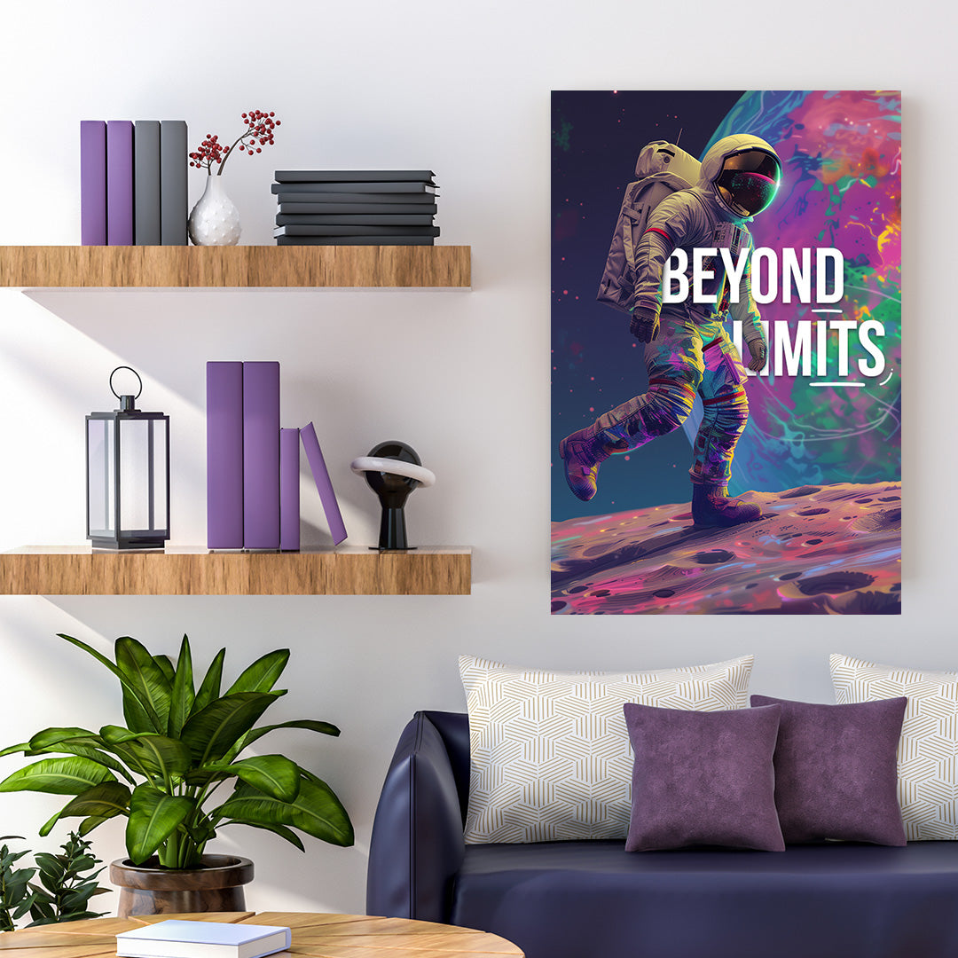 Cosmic Ascent - Beyond Limits Astronaut Canvas Art