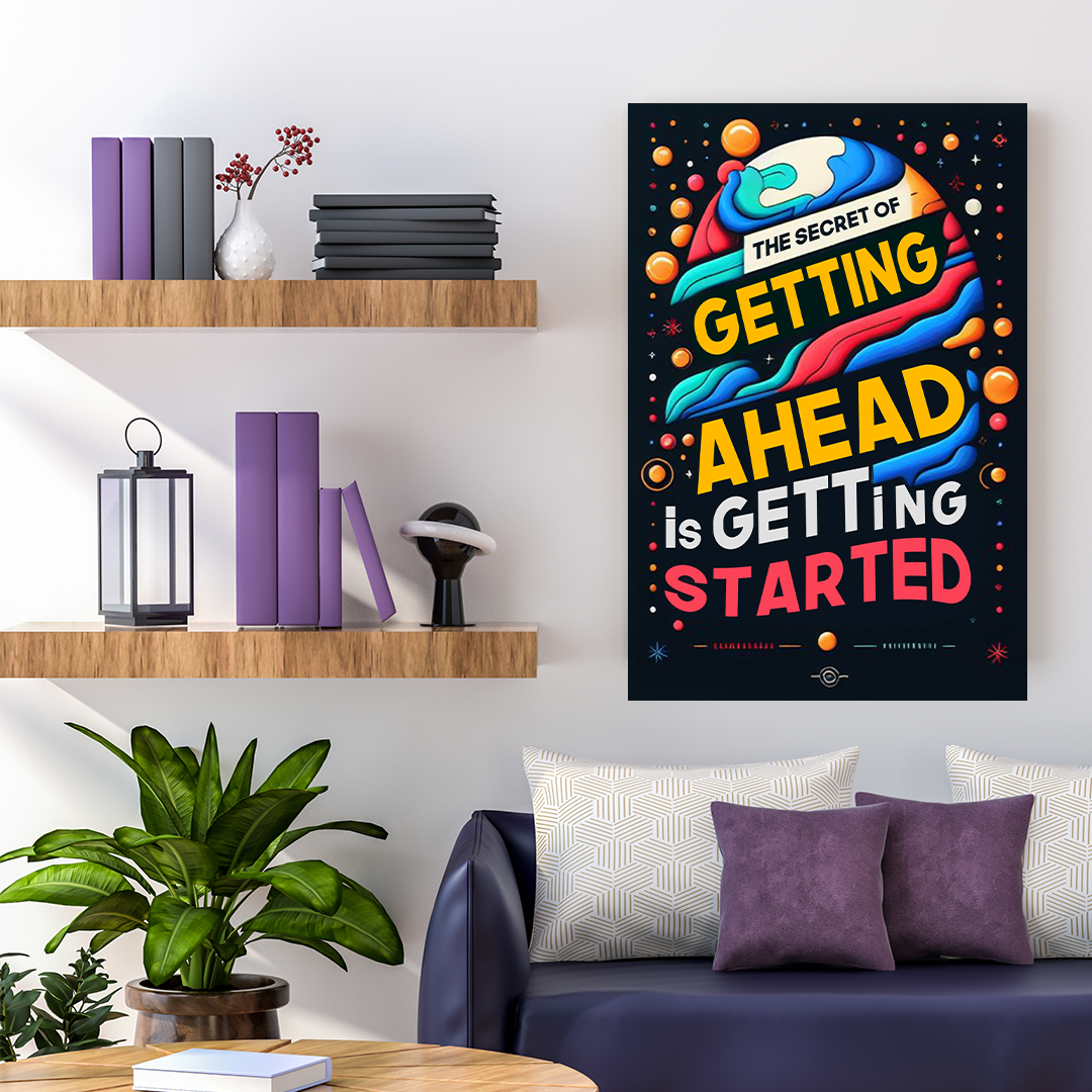 Galactic Motivation - Cosmic Canvas Print