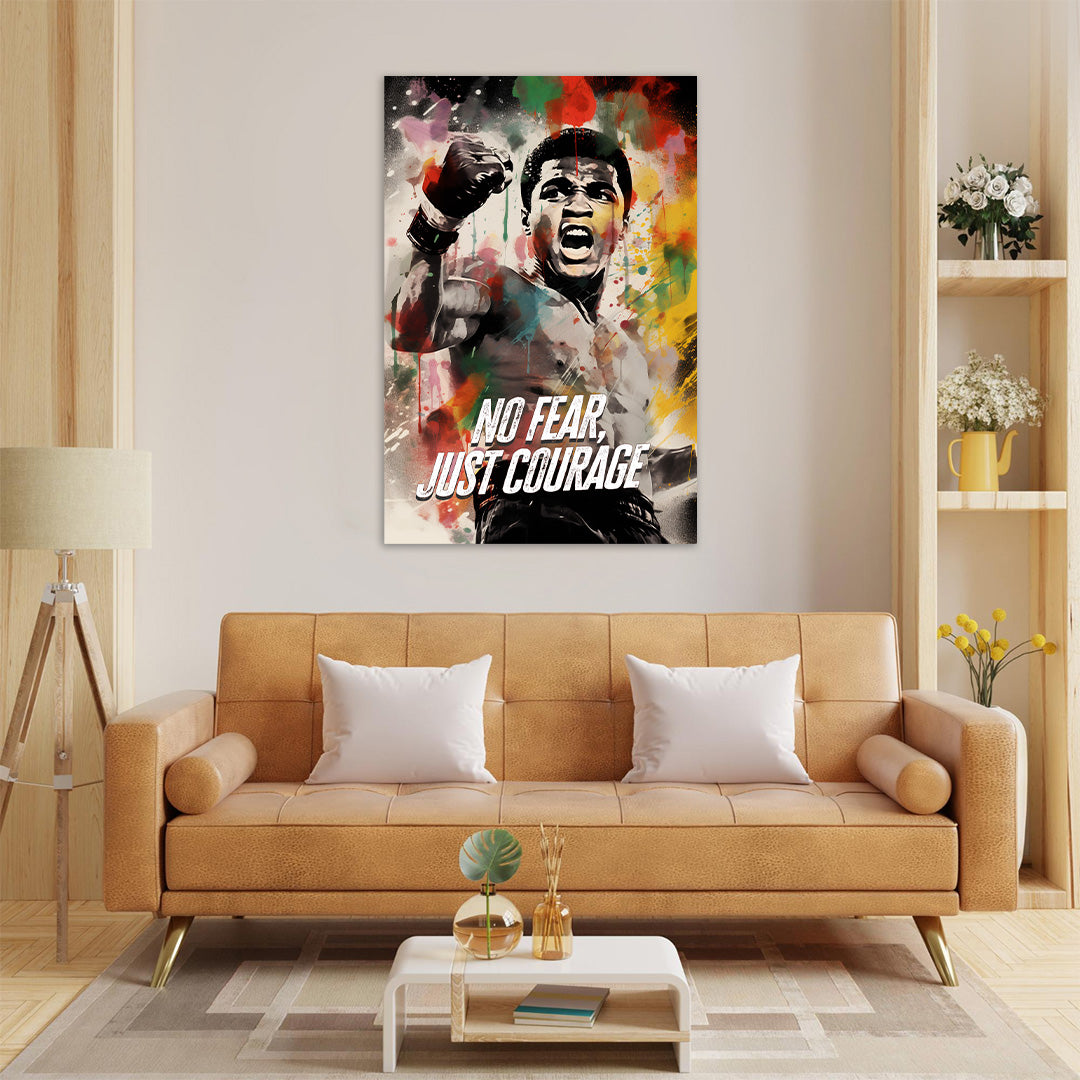 Muhammad Ali: The Colorful Roar | Boxing Canvas Poster