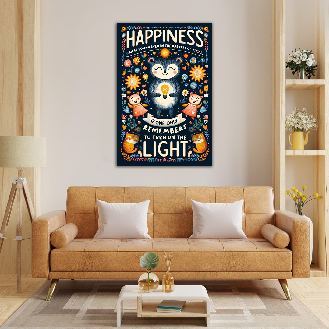 Luminary Bliss - A Beacon of Optimism Canvas Poster