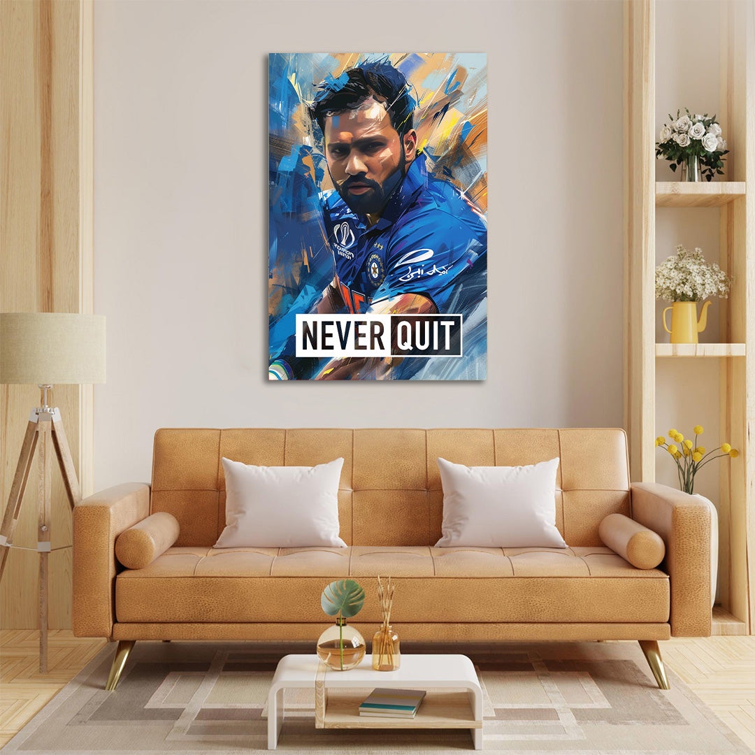 The Hitman's Focus: Rohit Sharma in Action