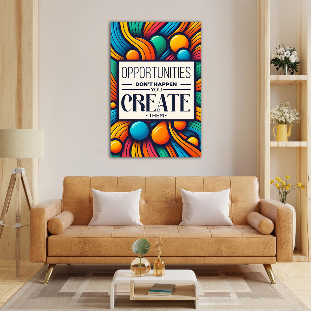 Creator of Chances - Motivational Canvas Art