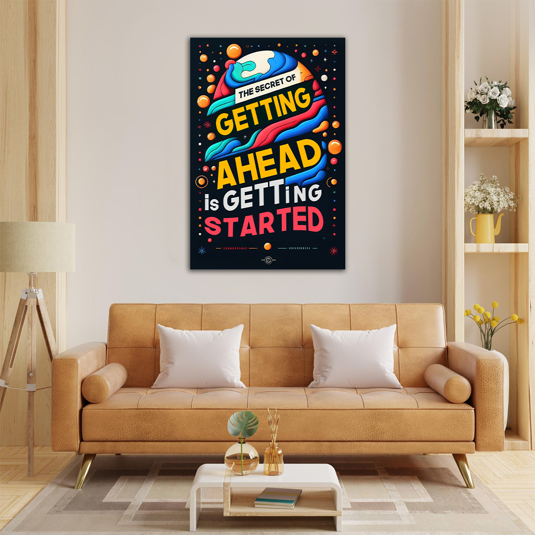 Galactic Motivation - Cosmic Canvas Print