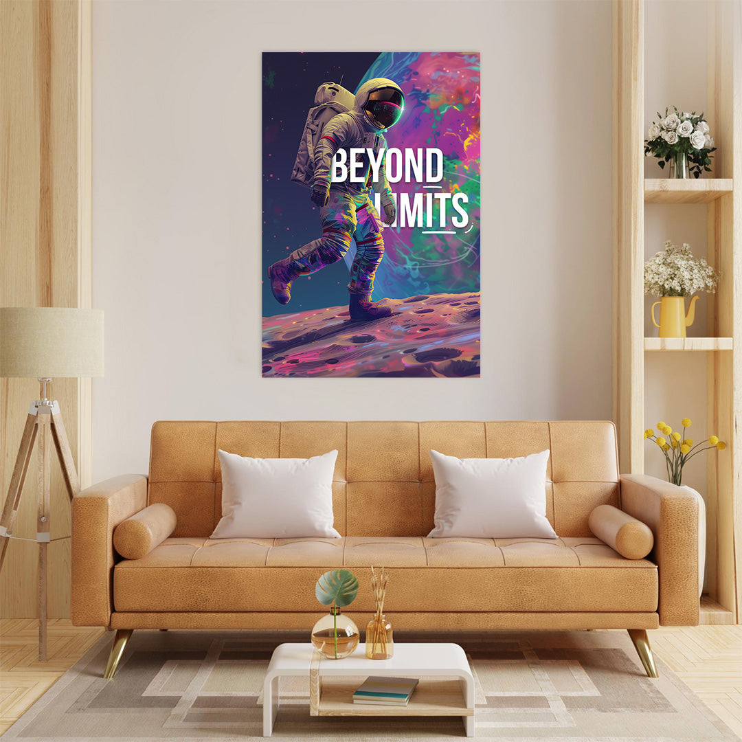 Cosmic Ascent - Beyond Limits Astronaut Canvas Art