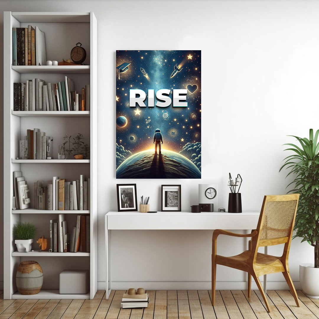 Galactic Ascent - RISE Astronaut Canvas Print