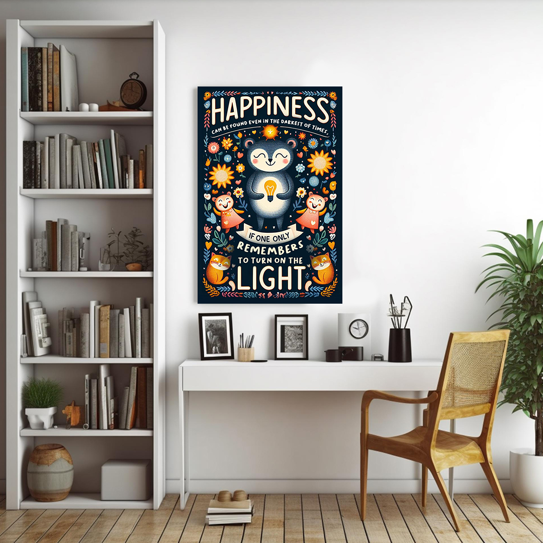 Luminary Bliss - A Beacon of Optimism Canvas Poster