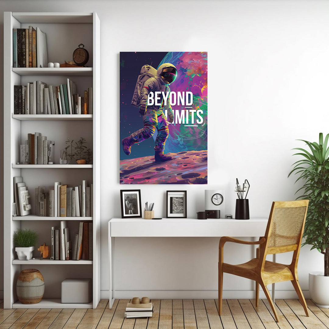 Cosmic Ascent - Beyond Limits Astronaut Canvas Art