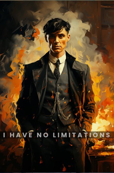 Tommy Shelby: Flames of Birmingham | Peaky Blinder | Movies & Shows Canvas Poster