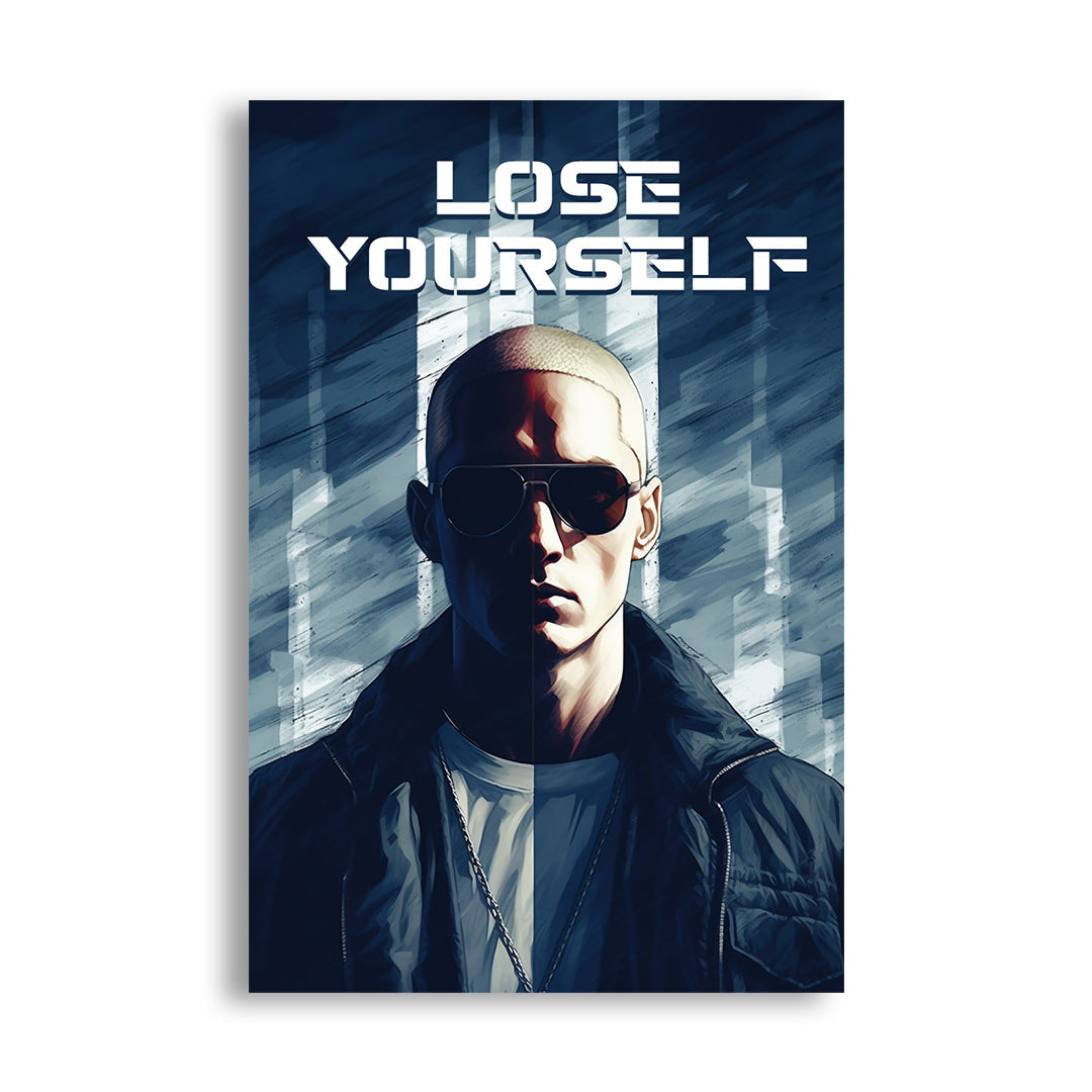 Eminem: Shades of Rap Legacy | Music Canvas Poster