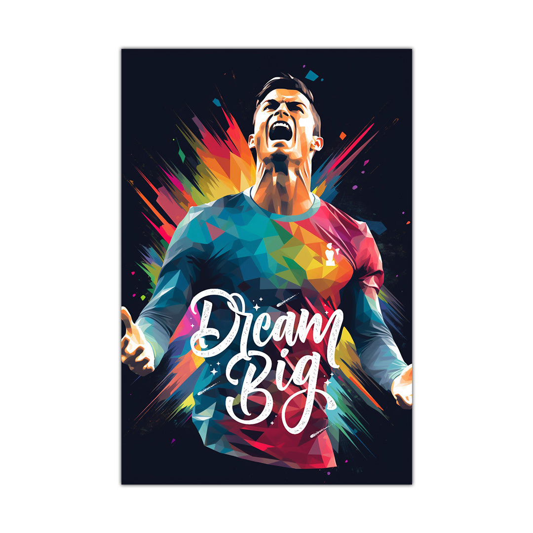 Cristiano Ronaldo: Prism of Passion | Football Canvas Poster