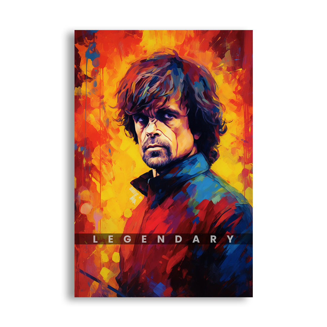 Tyrion Lannister: The Lion's Vibrance | Game of Thrones | Movies & Shows Canvas Poster