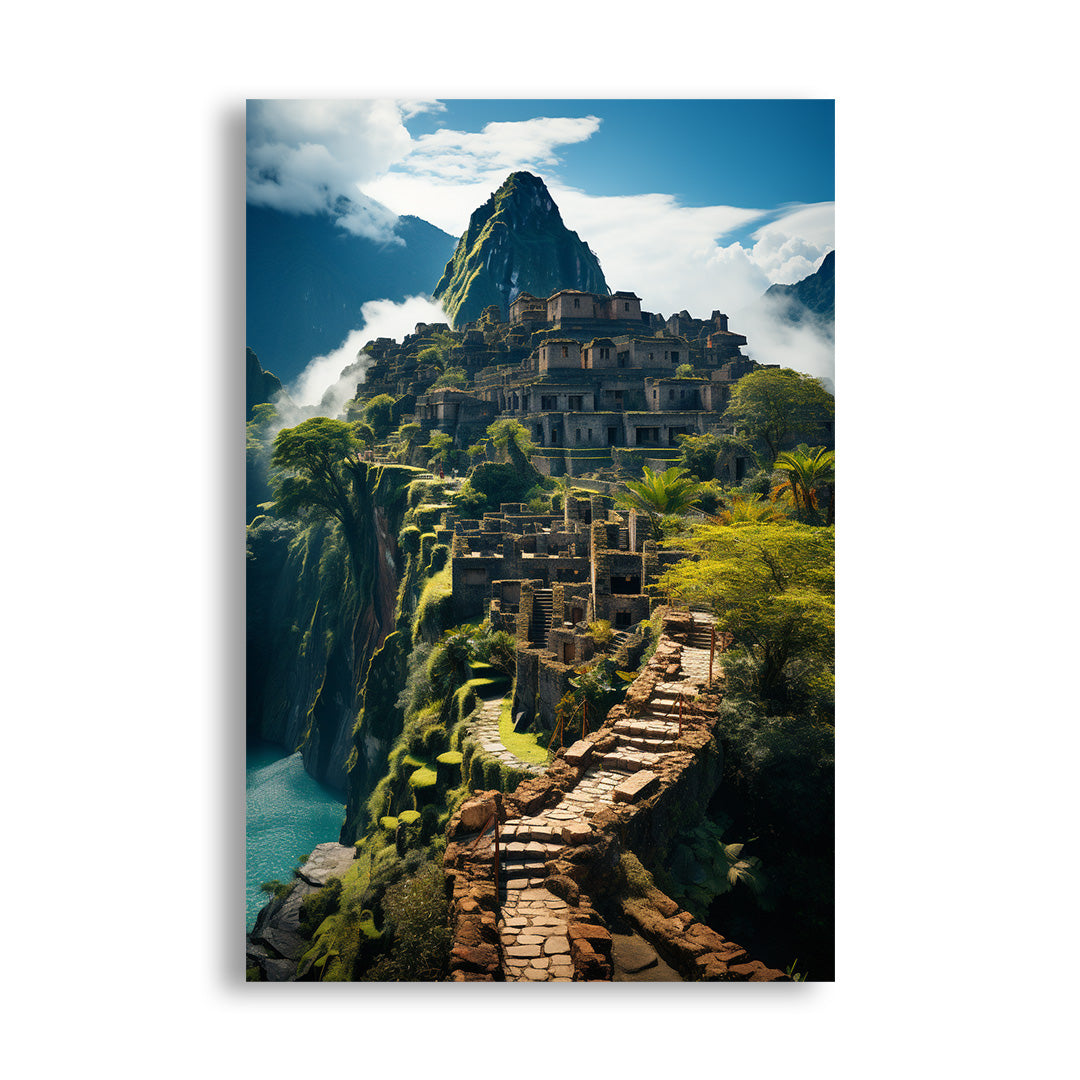 Mystic Heights: Machu Picchu | Travel Canvas Poster