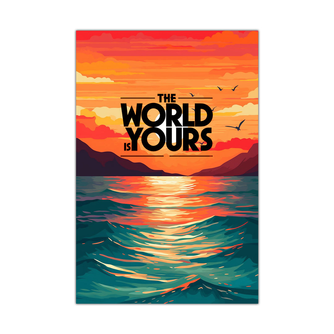 Sunset Serenity: Oceanic Dreams | Travel Canvas Poster