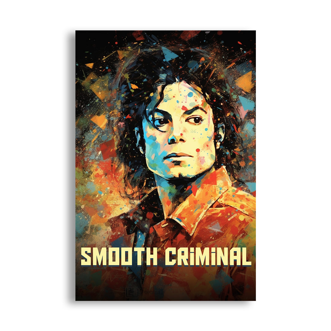 Michael Jackson: Vibrant King of Pop | Music Canvas Poster