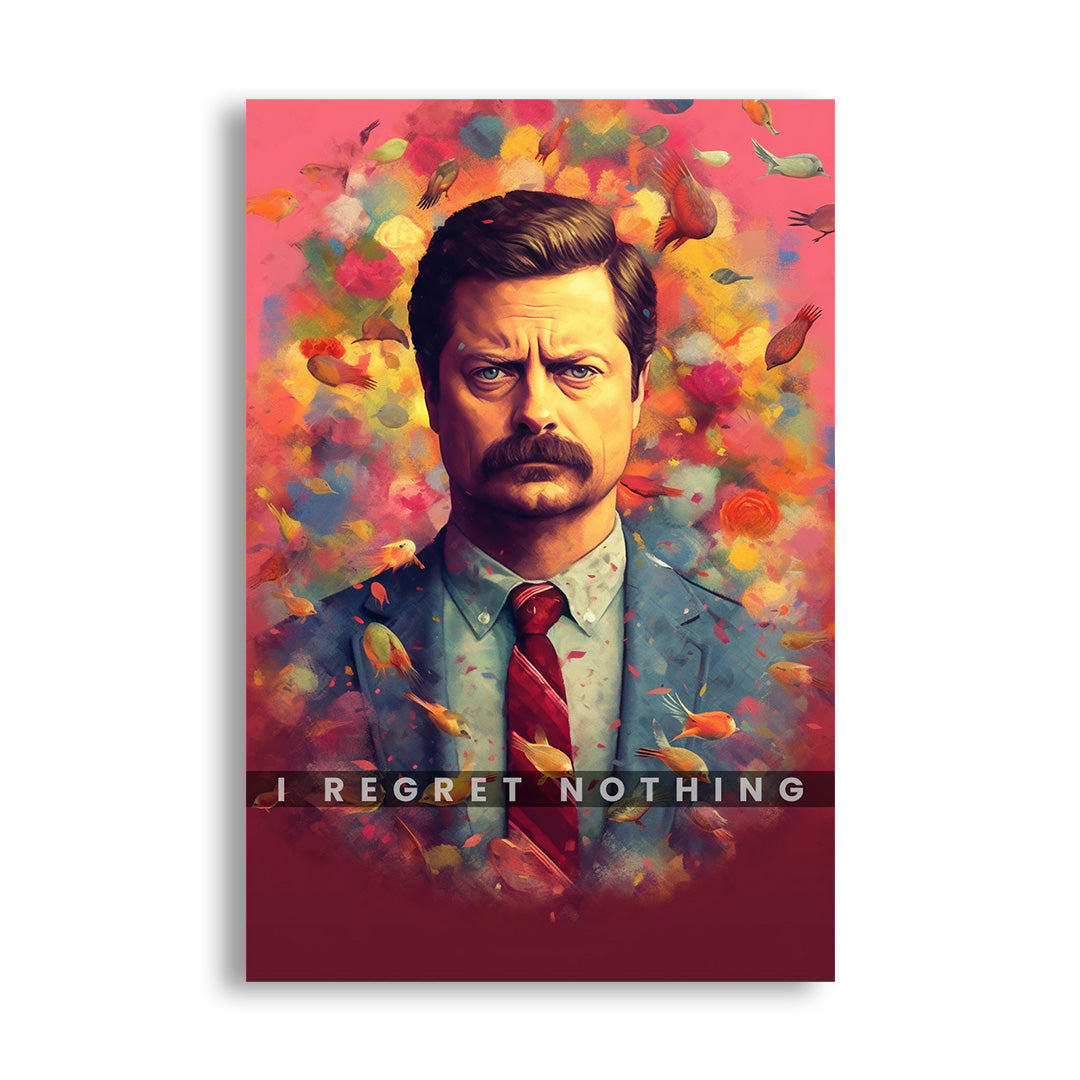 Ron Swanson Ethereal Nature | Parks & Recreation | Movies & Shows Canvas Poster