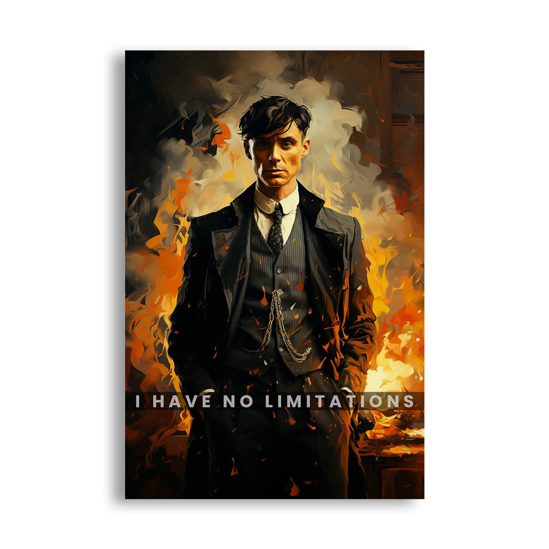 Tommy Shelby: Flames of Birmingham | Peaky Blinder | Movies & Shows Canvas Poster