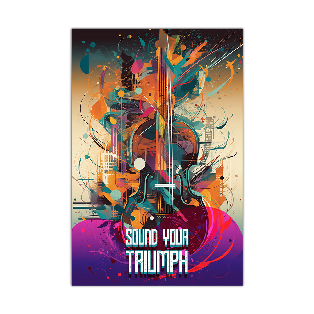 Symphonic Fusion: The Abstract Orchestra | Music Canvas Poster