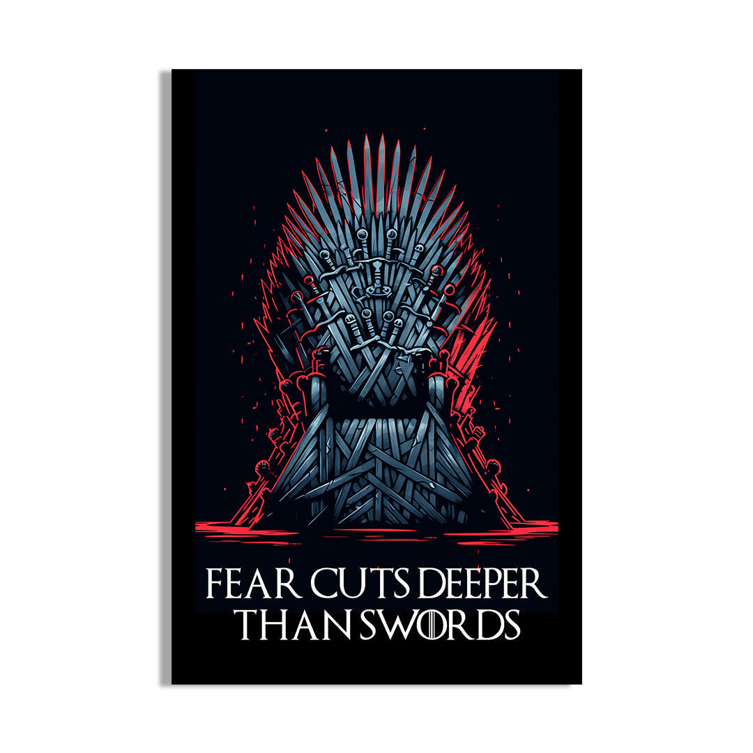 Rise to Power: Iron Throne Luminescent | Game of Thrones | Movies & Shows Canvas Poster