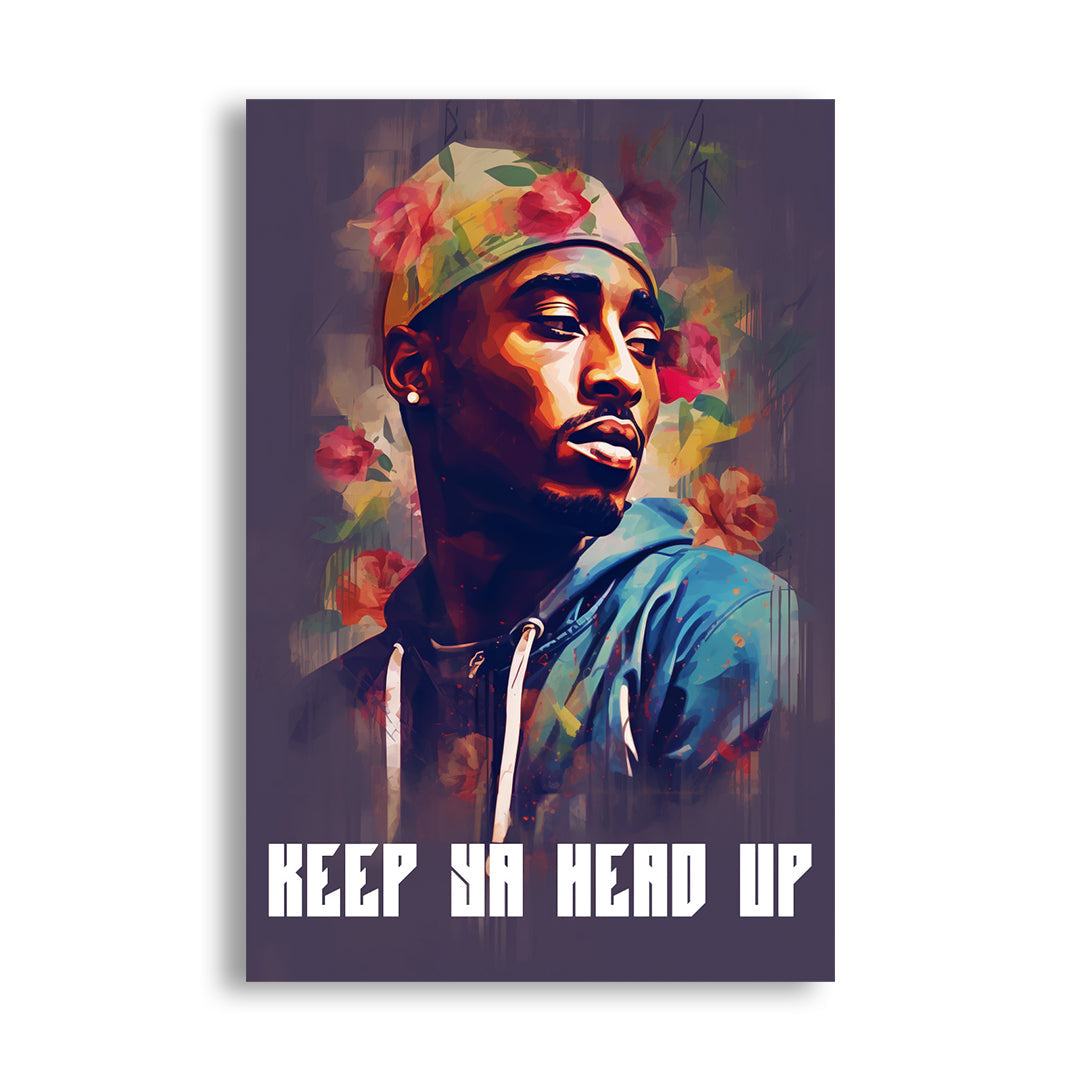 Tupac: Resonance in Roses | Music Canvas Poster