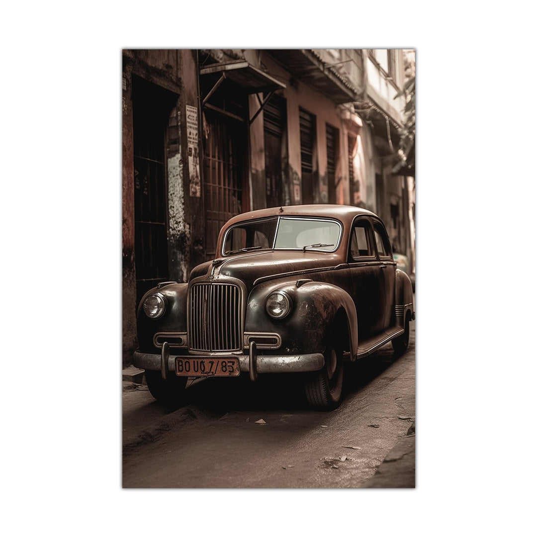 Historic Alleyways: The Classic Sentinel | Vintage Canvas Poster