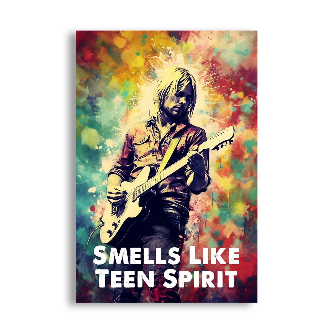 Kurt Cobain: Grunge Reverie | Nirvana | Music Canvas Poster