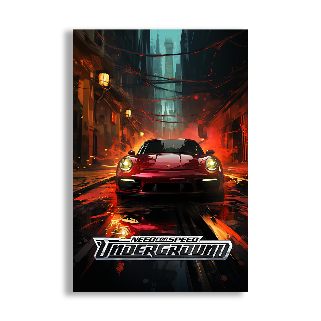 Need For Speed: Neon Nights Pursuit | Gaming Canvas Poster