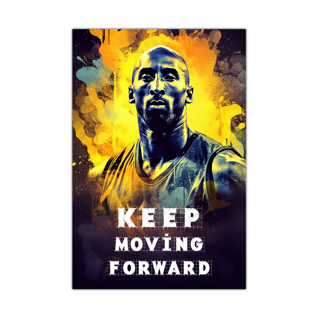 Kobe Bryant: Radiance in Gold | Basketball Canvas Poster